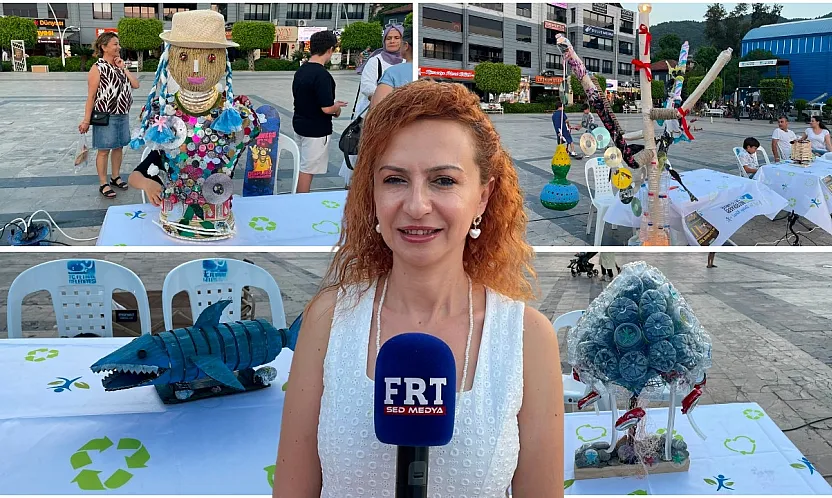 Fethiye'de atıklar sanata, tasarımlar ödüle dönüştü