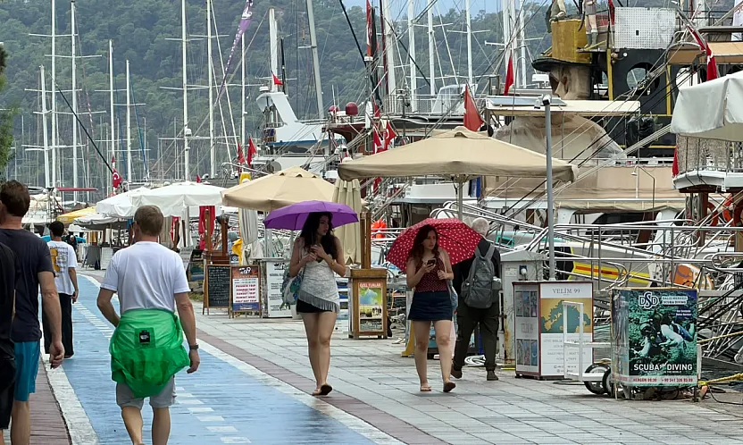 Fethiye'de beklenen yağış etkisini gösterdi: Yaz sıcaklıkları sona erdi