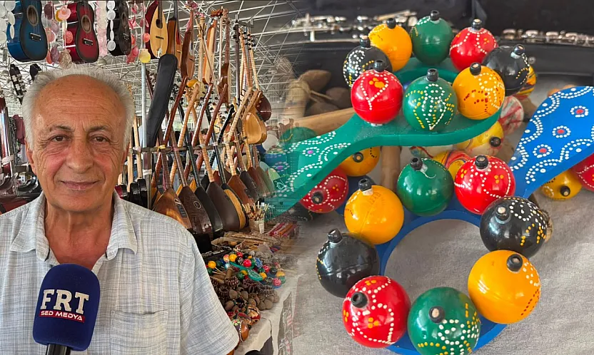 Fethiye'de Çalıca Pazarı'nın müzik dolu tezgahı