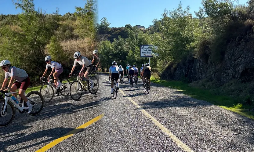 Fethiye'de güneşli sonbahara pedal çeviriyorlar