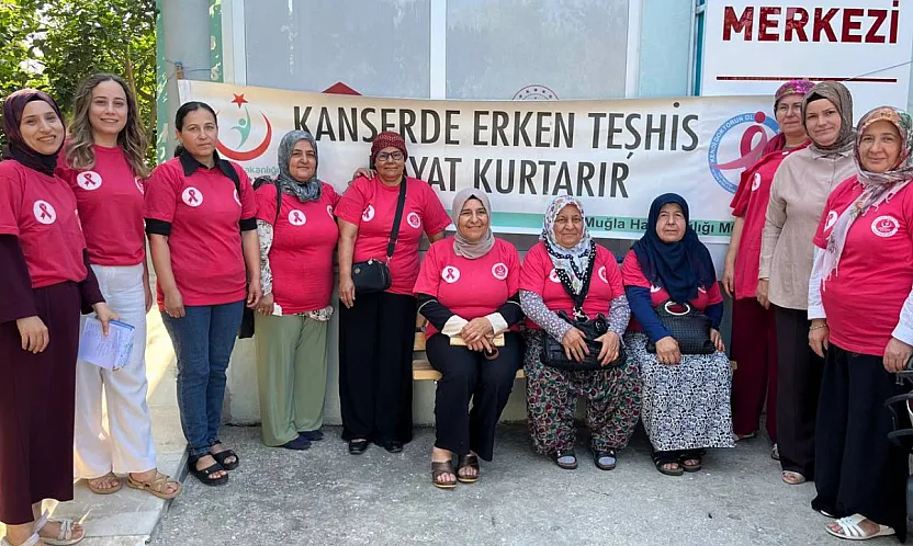 Fethiye'de Halk Sağlığı Haftası kapsamında kanser taraması yapıldı