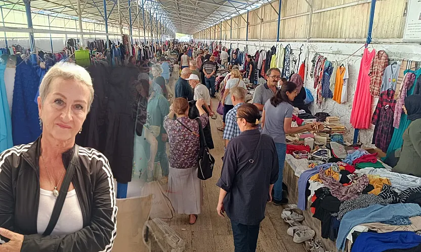 Fethiye'de ikinci el pazarında esnafın kanal boyu talebi