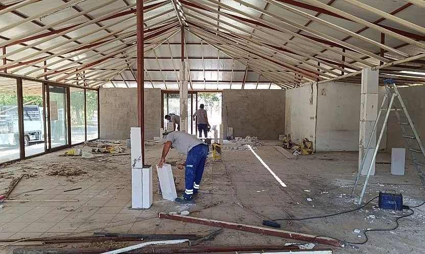 Fethiye'de Karaçulha Halk Evi için çalışmalar sürüyor