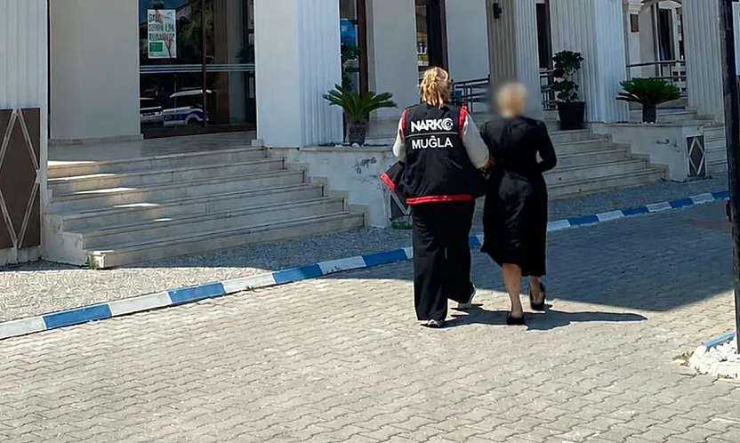 Fethiye'de kesinleşmiş hapis cezası bulunan kadın yakalandı