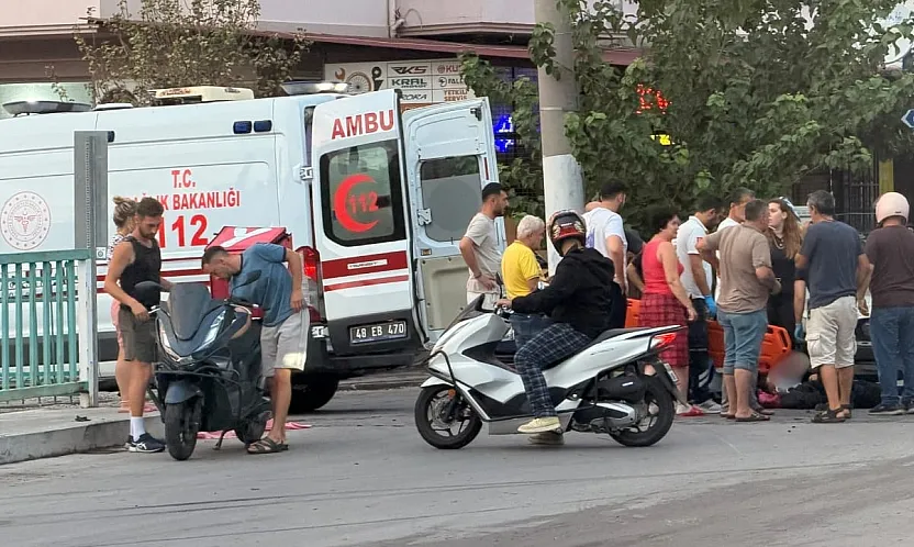 Fethiye'de motosiklet ile otomobil çarpıştı: 1 yaralı