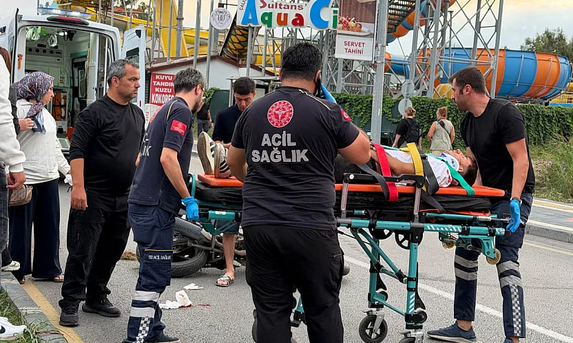 Fethiye'de motosiklet yayaya çarptı: 2 yaralı