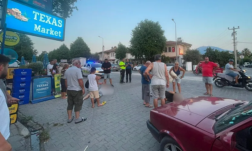 Fethiye'de otomobil ile motosiklet çarpıştı: 2 yaralı