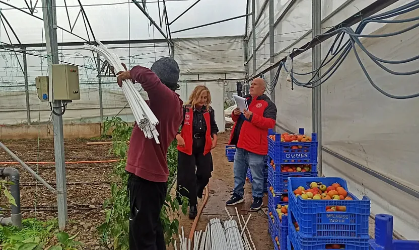 Fethiye'de seralarda hasar tespit çalışmaları sürüyor