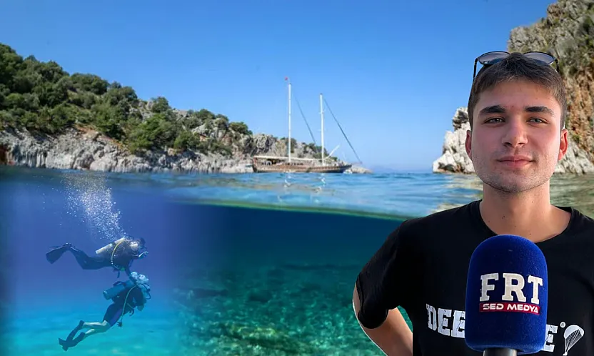Fethiye'de turistin serinleme tercihi: tekne, dalış ve su sporları