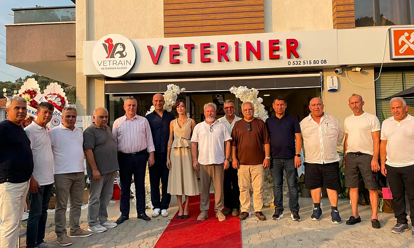 Fethiye'de Vetrain Veteriner Kliniği düzenlenen törenle hizmete açıldı