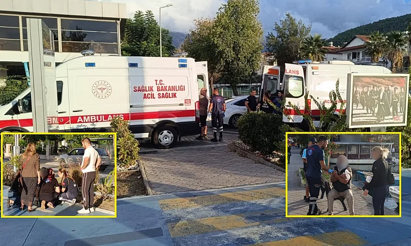 Fethiye'de yaya geçidinde scooter kazası