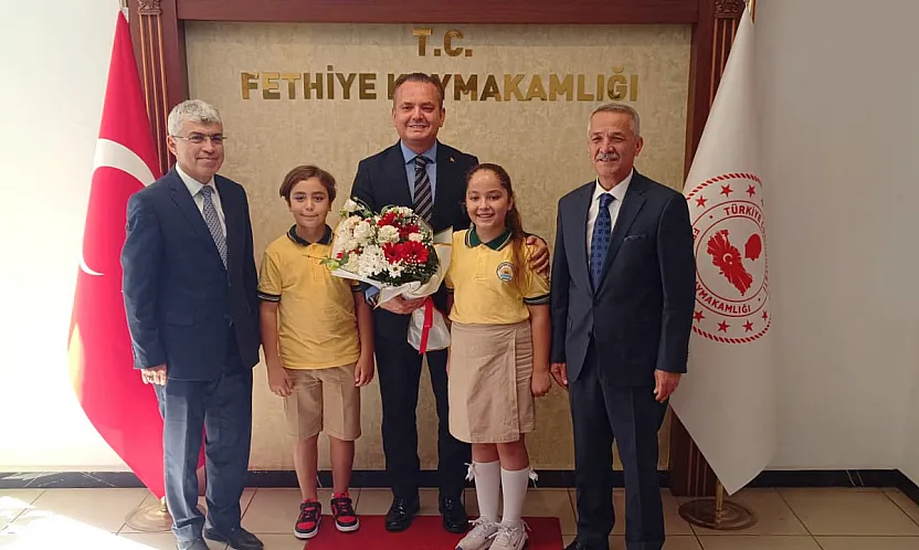 Fethiye'de yeni eğitim öğretim yılının ilk ziyareti Kaymakam Akkaya'ya