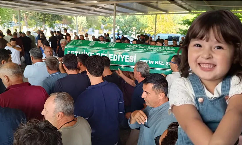 Fethiye'de yürekleri yakan veda: Minik Serra toprağa verildi