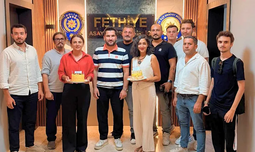 Fethiye Emniyeti'nde Basın Bayramı pastası kesildi