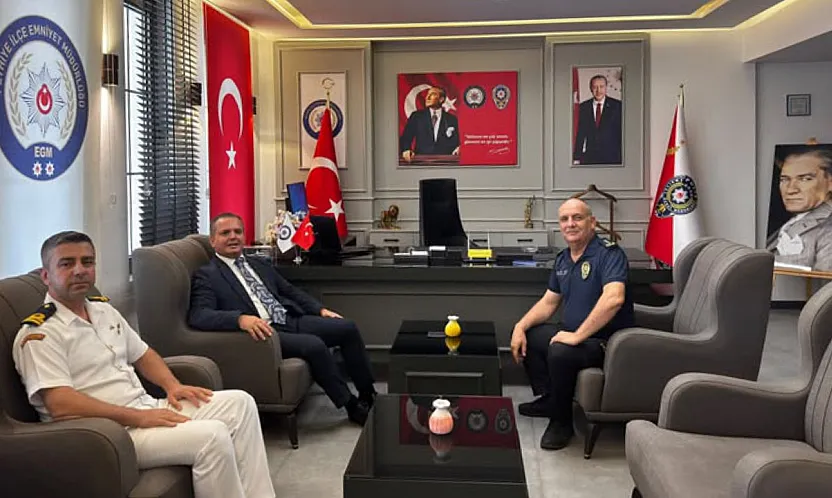 Fethiye Kaymakamı Akkaya'dan Emniyet Müdürü Yüceur'a ziyaret