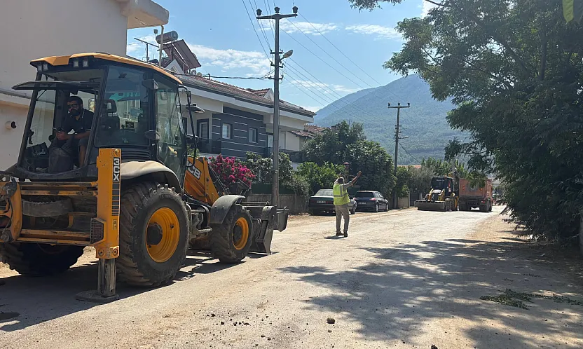 Fethiye Menteşe Mahallesi'nde Doğalgaz Altyapı Çalışması