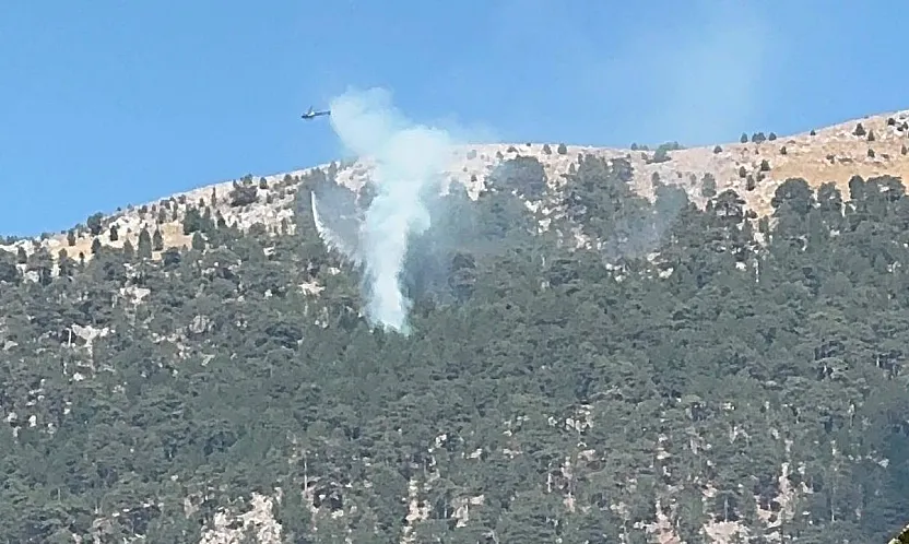 Fethiye Nif'te Orman Yangını! Havadan Müdahale Başladı