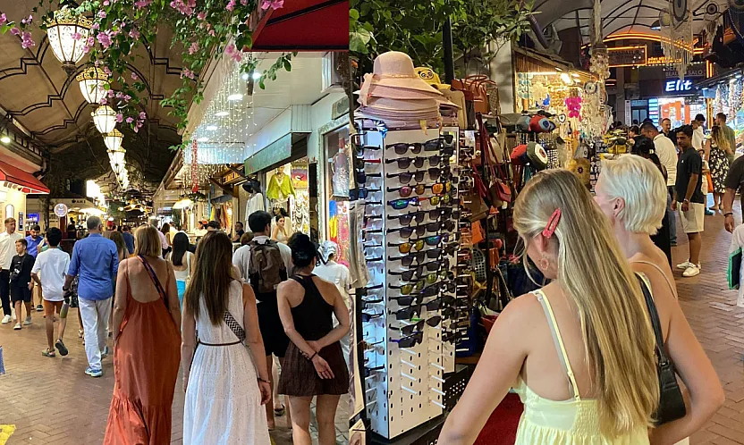Fethiye Paspatur'da Akşam Saatlerinde Yerli ve Yabancı Turist Yoğunluğu