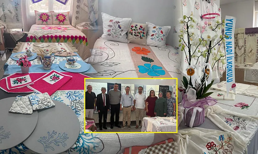Fethiye Patlangıç'ta el emeği göz nuru eserler görücüye çıktı