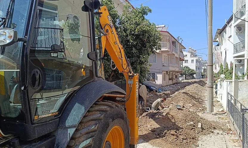Fethiye Pazaryeri'nde Doğalgaz Çalışması