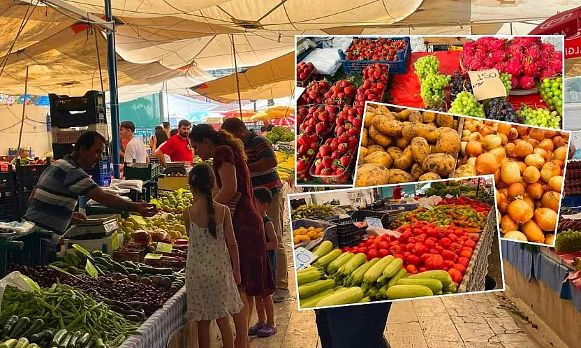 Fethiye Salı Pazarı'nda güncel sebze ve meyve fiyatları