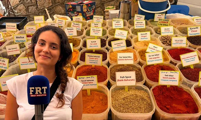 Fethiye Salı Pazarı'nın baharat tezgahında 20 yıllık emek