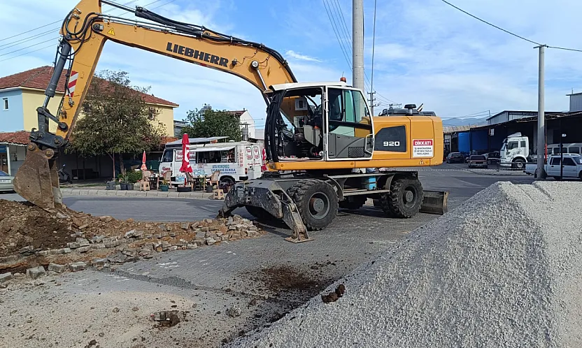 Fethiye Sanayi Sitesi'nde yağmur suyu çalışması başladı