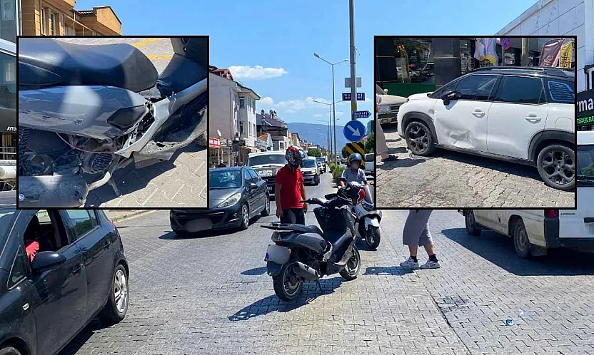 Fethiye Süleyman Demirel Bulvarı'nda Araç ile Motosiklet Çarpıştı