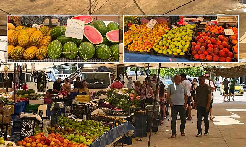 Fethiye Taşyaka Semt Pazarı'nda vatandaşın gözü fiyat etiketlerindeydi