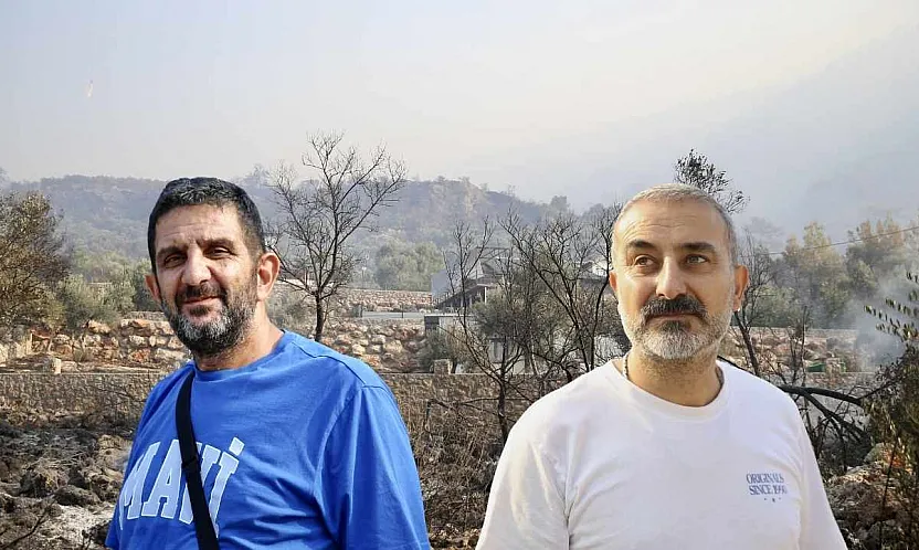 Fethiyeli mahalle sakinleri evlerine kadar yaklaşan orman yangınını anlattı