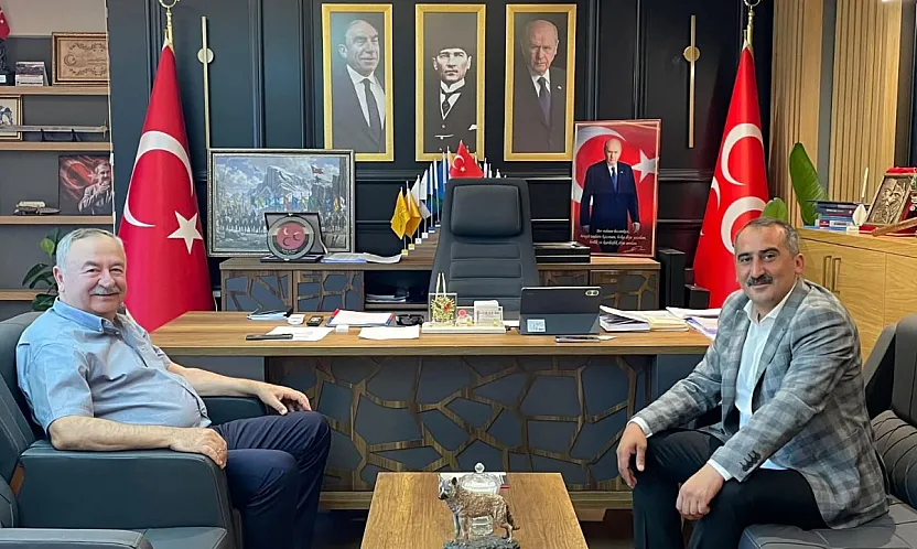 Hasan Özyer, MHP Muğla İl Başkanı Emrah Oltulu ile Bir Araya Geldi