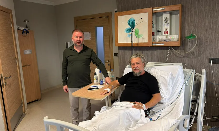 İş insanı Seyfettin Balcı'dan Seda Köktener'e geçmiş olsun ziyareti