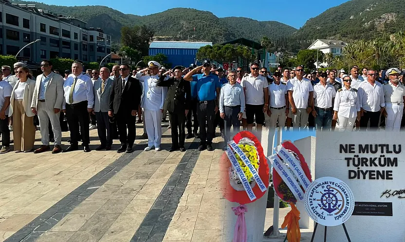 Kabotaj Bayramı'nın 100. Yılında Fethiye'de Çelenk Sunma Töreni