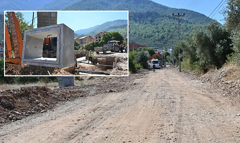 Karapınar Mevkii'nde Altyapı Çalışmaları Sürüyor
