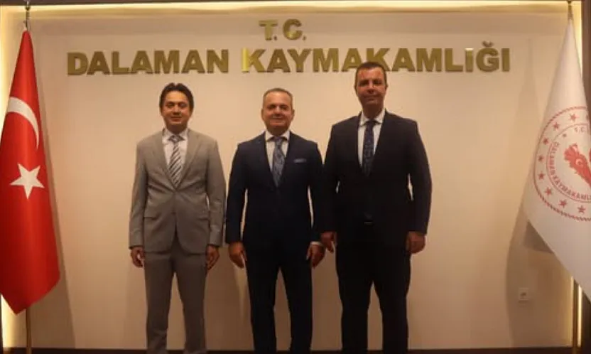 Kaymakam Akkaya'dan Dalaman Kaymakamı Vardar'a hayırlı olsun ziyareti