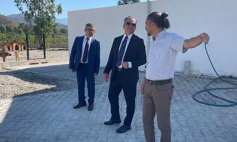 Kaymakam Akkaya ve Başkan Uysal Hayvan Bakımevi'ni Ziyaret Etti
