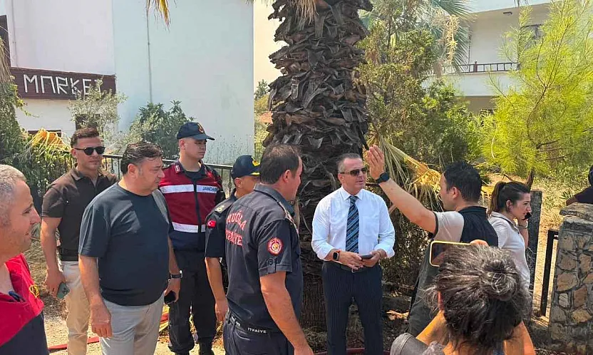 Kaymakam Akkaya Yangın Bölgesinde