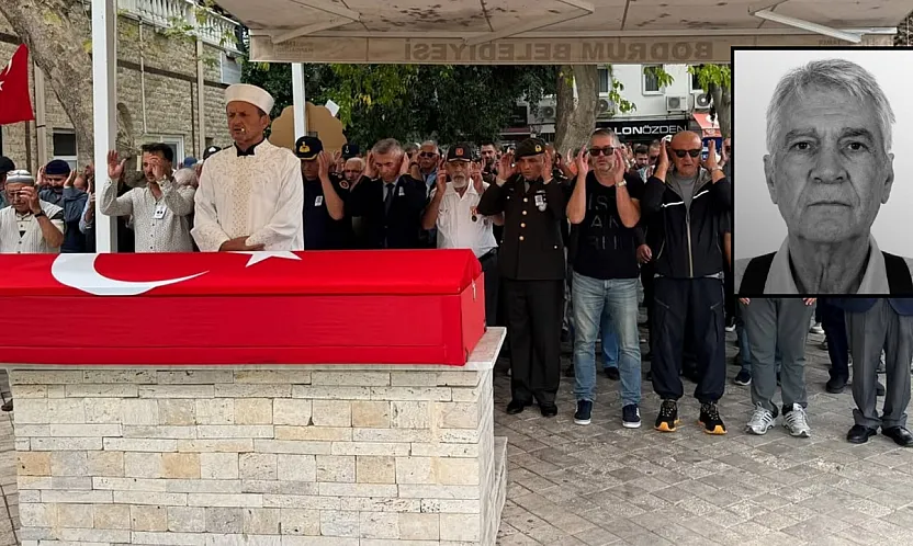 Kıbrıs gazisi Bodrum'da son yolculuğuna uğurlandı