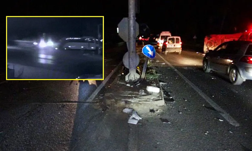 Kırmızı ışık ihlali kazaya neden oldu: 2'si turist 3 yaralı