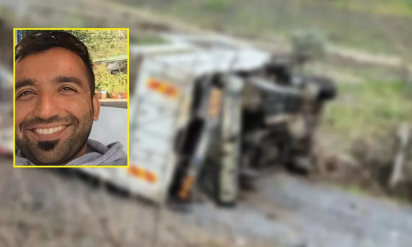 Kontrolden çıkan kamyon tali yola uçtu: 1 ölü, 1 yaralı