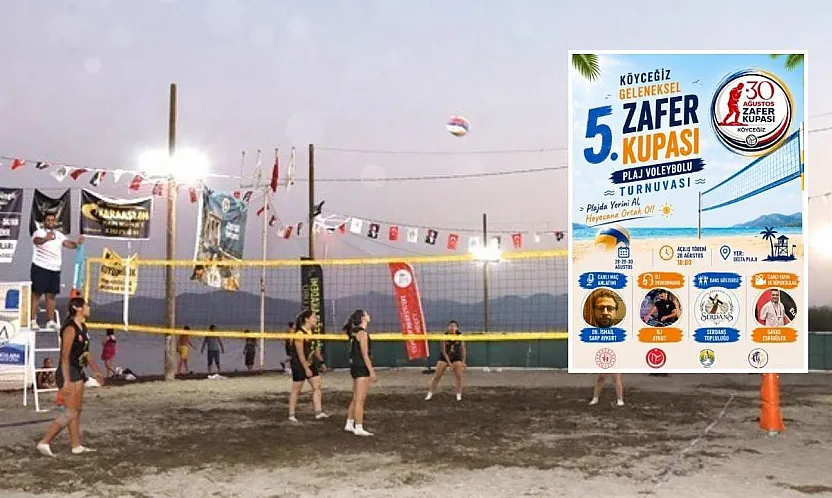 Köyceğiz'de 5. Geleneksel Ulusal Plaj Voleybolu Turnuvası başlıyor