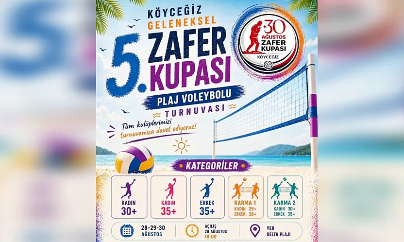 Köyceğiz Plaj Voleybolu Turnuvası için geri sayım başladı