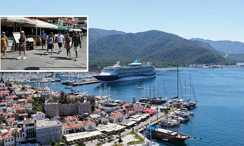 'Marella Discovery' kruvaziyeri Marmaris'e 1750 turistle geldi