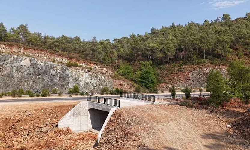 Marmaris Çetibeli'nde orman ve yerleşim alanlarını ayıran yol tamamlandı
