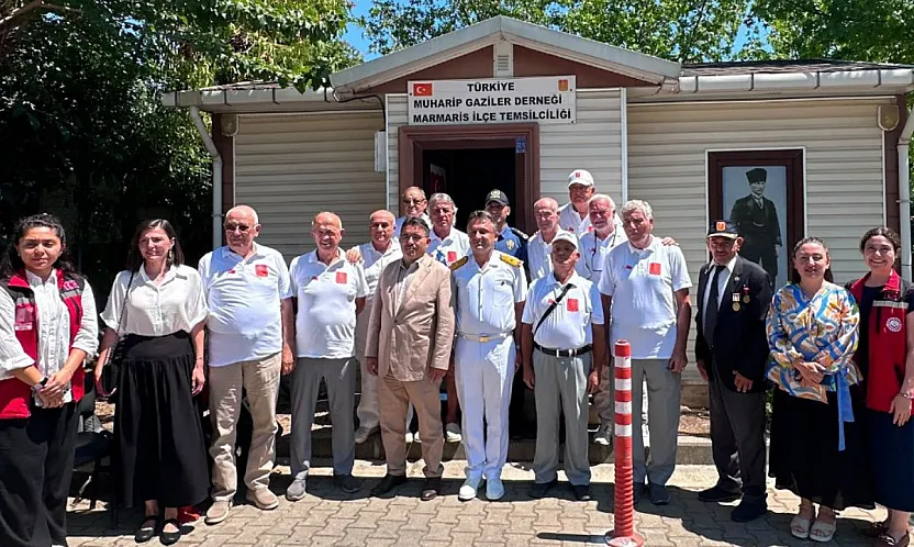 Marmaris Kaymakamı Kaya Kıbrıs Barış Harekatı'nın yıl dönümünde gazileri ziyaret etti