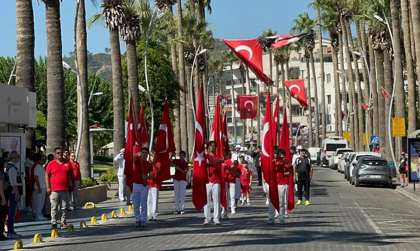 Marmaris'te 30 Ağustos Zafer Bayramı Coşkuyla Kutlandı