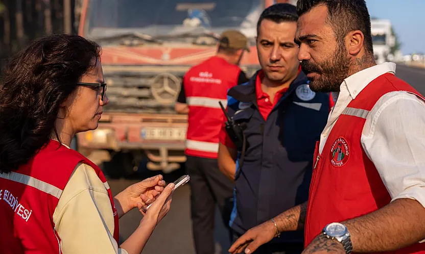 Menteşe Belediye Başkanı Köksal Aras 'Yangına tüm imkanlarımızla destek verdik'