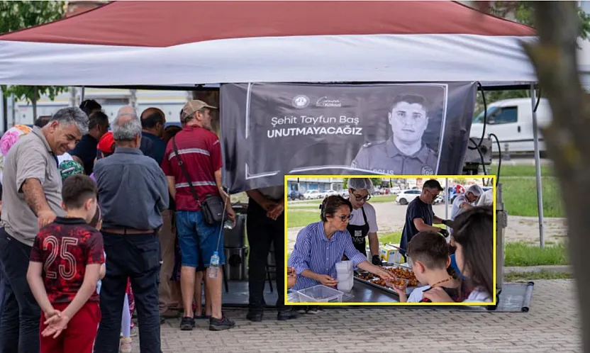 Menteşe Belediyesi Şehit Polis memuru için lokma hayrı yaptı