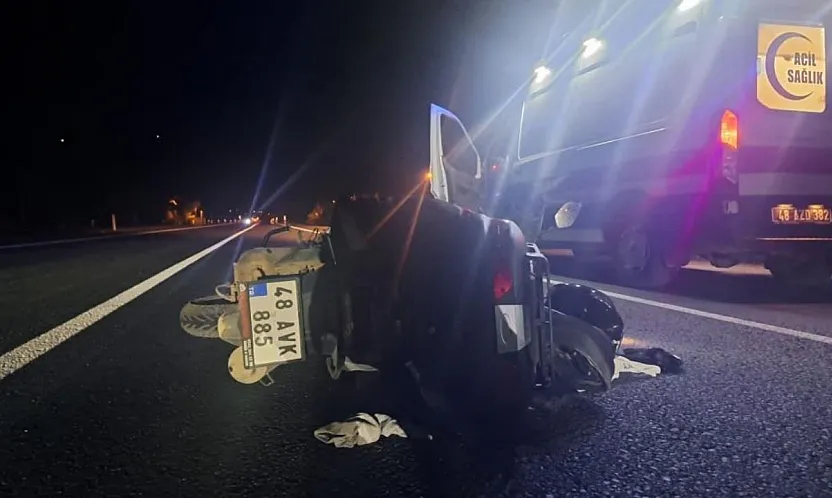 Menteşe'de motosiklet kazası: 1 yaralı