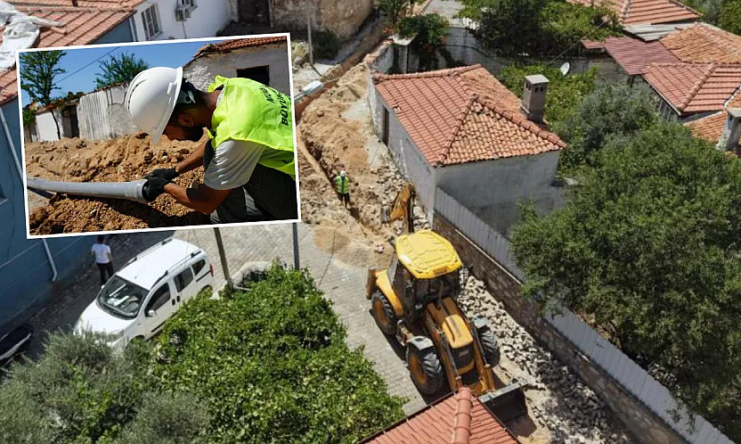 Menteşe Yerkesik'te 4 kilometrelik su isale hattı yenileniyor